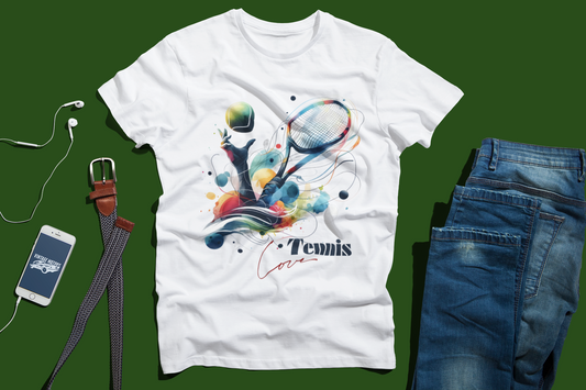 Tennis TShirt Gift for Tennis Lovers, Tennis Player Shirt for Tennis Coach, Love Tennis Shirt for Sport Lovers