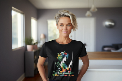 Billiard Girl Shirt Gift for Billiard Lovers, Pool Player T-Shirt for Her, My Stick Does the Talking